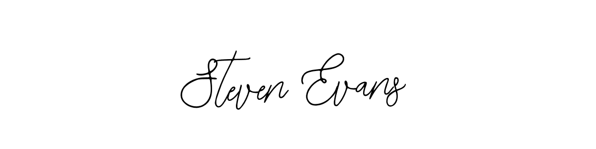 How to make Steven Evans name signature. Use Bearetta-2O07w style for creating short signs online. This is the latest handwritten sign. Steven Evans signature style 12 images and pictures png