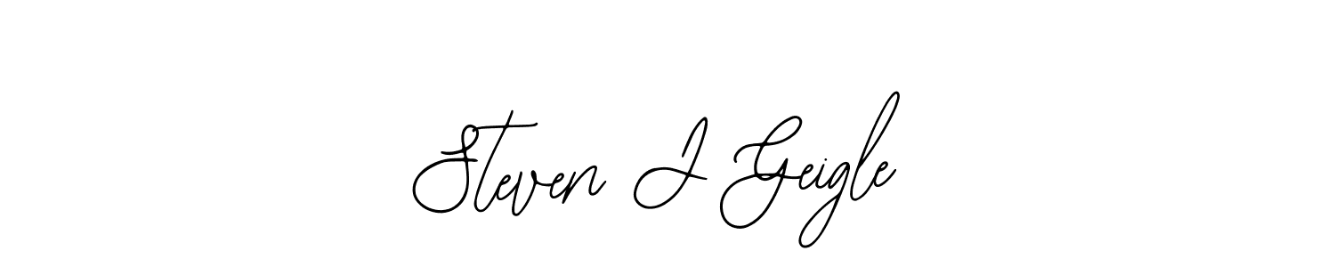 You should practise on your own different ways (Bearetta-2O07w) to write your name (Steven J Geigle) in signature. don't let someone else do it for you. Steven J Geigle signature style 12 images and pictures png