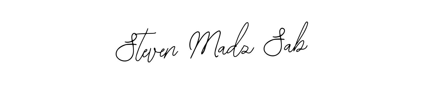 if you are searching for the best signature style for your name Steven Madz Sab. so please give up your signature search. here we have designed multiple signature styles  using Bearetta-2O07w. Steven Madz Sab signature style 12 images and pictures png