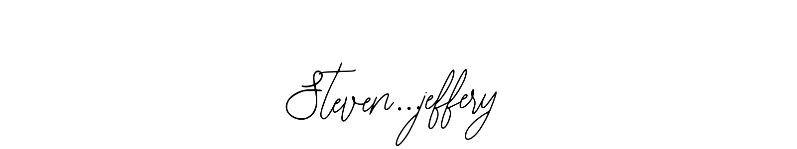 The best way (Bearetta-2O07w) to make a short signature is to pick only two or three words in your name. The name Steven...jeffery include a total of six letters. For converting this name. Steven...jeffery signature style 12 images and pictures png