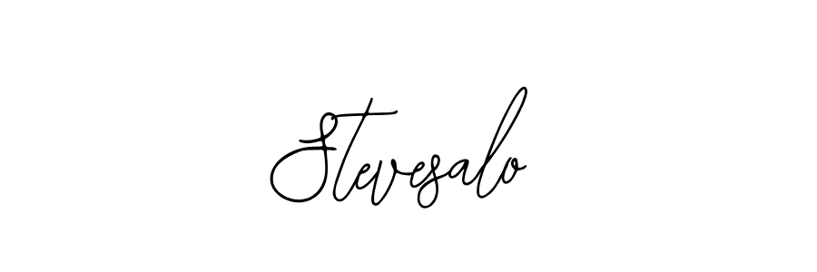 How to make Stevesalo signature? Bearetta-2O07w is a professional autograph style. Create handwritten signature for Stevesalo name. Stevesalo signature style 12 images and pictures png