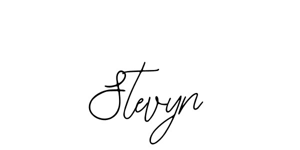 You should practise on your own different ways (Bearetta-2O07w) to write your name (Stevyn) in signature. don't let someone else do it for you. Stevyn signature style 12 images and pictures png