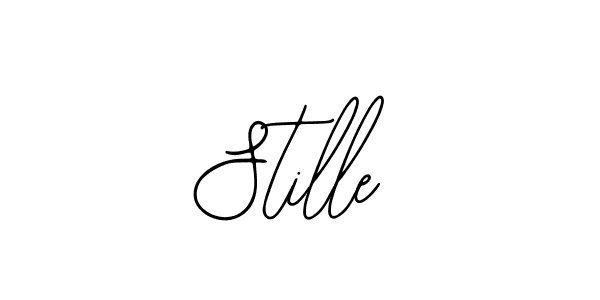 How to make Stille name signature. Use Bearetta-2O07w style for creating short signs online. This is the latest handwritten sign. Stille signature style 12 images and pictures png
