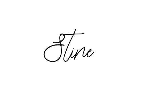 You should practise on your own different ways (Bearetta-2O07w) to write your name (Stine) in signature. don't let someone else do it for you. Stine signature style 12 images and pictures png