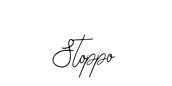 You should practise on your own different ways (Bearetta-2O07w) to write your name (Stoppo) in signature. don't let someone else do it for you. Stoppo signature style 12 images and pictures png