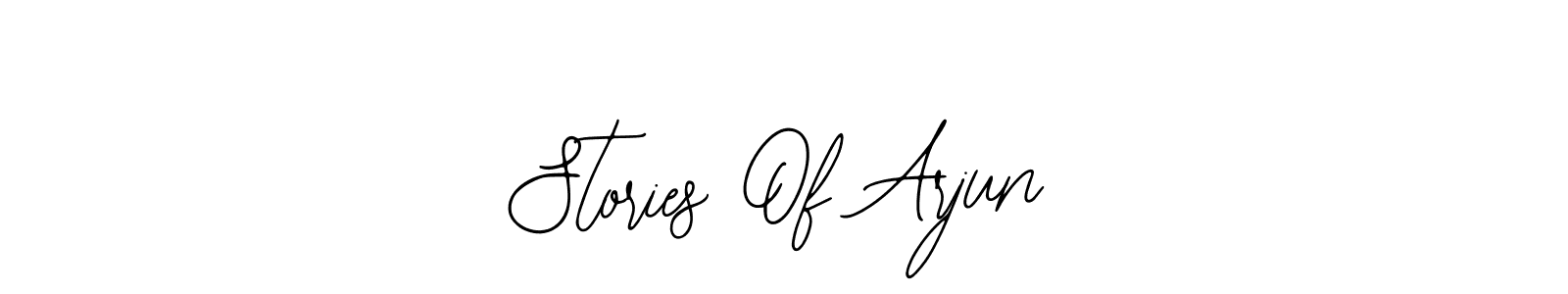 Also You can easily find your signature by using the search form. We will create Stories Of Arjun name handwritten signature images for you free of cost using Bearetta-2O07w sign style. Stories Of Arjun signature style 12 images and pictures png