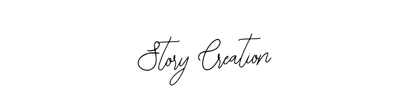 How to make Story Creation name signature. Use Bearetta-2O07w style for creating short signs online. This is the latest handwritten sign. Story Creation signature style 12 images and pictures png