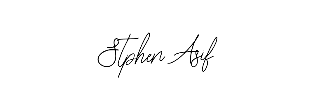 Use a signature maker to create a handwritten signature online. With this signature software, you can design (Bearetta-2O07w) your own signature for name Stphen Asif. Stphen Asif signature style 12 images and pictures png