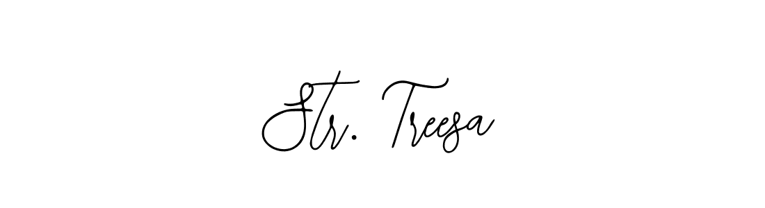 The best way (Bearetta-2O07w) to make a short signature is to pick only two or three words in your name. The name Str. Treesa include a total of six letters. For converting this name. Str. Treesa signature style 12 images and pictures png
