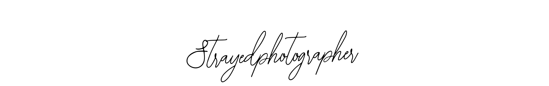 Design your own signature with our free online signature maker. With this signature software, you can create a handwritten (Bearetta-2O07w) signature for name Strayedphotographer. Strayedphotographer signature style 12 images and pictures png