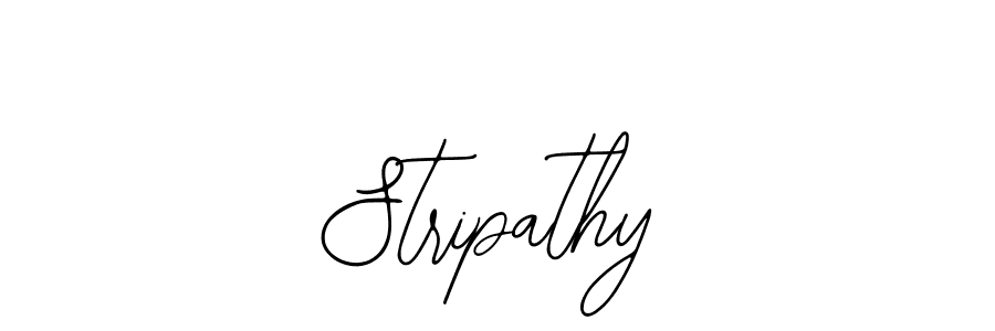 How to make Stripathy name signature. Use Bearetta-2O07w style for creating short signs online. This is the latest handwritten sign. Stripathy signature style 12 images and pictures png