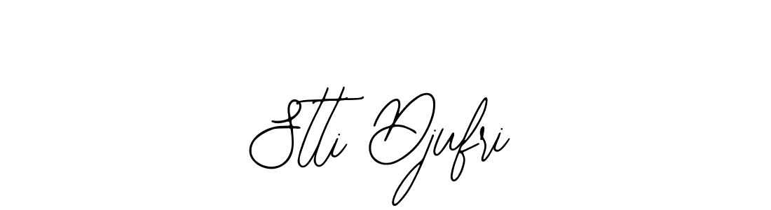 if you are searching for the best signature style for your name Stti Djufri. so please give up your signature search. here we have designed multiple signature styles  using Bearetta-2O07w. Stti Djufri signature style 12 images and pictures png