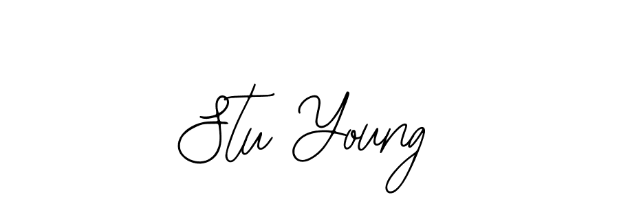 Use a signature maker to create a handwritten signature online. With this signature software, you can design (Bearetta-2O07w) your own signature for name Stu Young. Stu Young signature style 12 images and pictures png