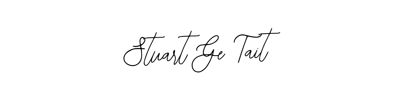 You should practise on your own different ways (Bearetta-2O07w) to write your name (Stuart Ge Tait) in signature. don't let someone else do it for you. Stuart Ge Tait signature style 12 images and pictures png