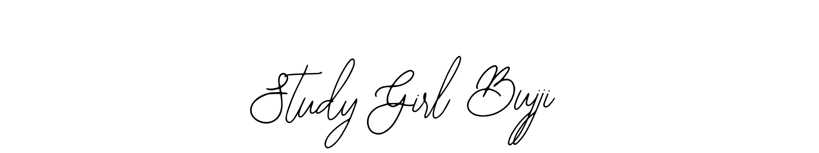 Study Girl Bujji stylish signature style. Best Handwritten Sign (Bearetta-2O07w) for my name. Handwritten Signature Collection Ideas for my name Study Girl Bujji. Study Girl Bujji signature style 12 images and pictures png