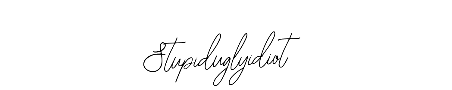 Similarly Bearetta-2O07w is the best handwritten signature design. Signature creator online .You can use it as an online autograph creator for name Stupiduglyidiot. Stupiduglyidiot signature style 12 images and pictures png