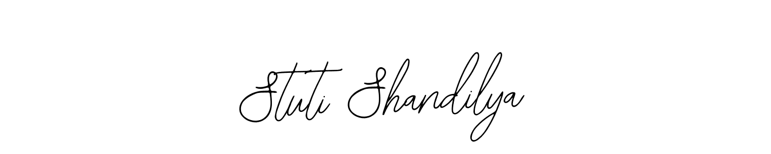How to make Stuti Shandilya signature? Bearetta-2O07w is a professional autograph style. Create handwritten signature for Stuti Shandilya name. Stuti Shandilya signature style 12 images and pictures png