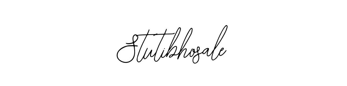 Create a beautiful signature design for name Stutibhosale. With this signature (Bearetta-2O07w) fonts, you can make a handwritten signature for free. Stutibhosale signature style 12 images and pictures png