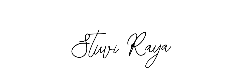 Use a signature maker to create a handwritten signature online. With this signature software, you can design (Bearetta-2O07w) your own signature for name Stuvi Raya. Stuvi Raya signature style 12 images and pictures png