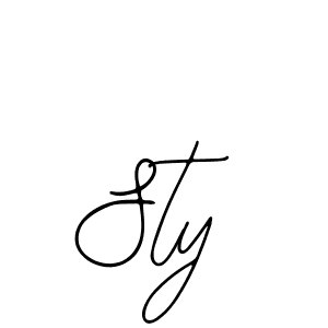 Design your own signature with our free online signature maker. With this signature software, you can create a handwritten (Bearetta-2O07w) signature for name Sty. Sty signature style 12 images and pictures png