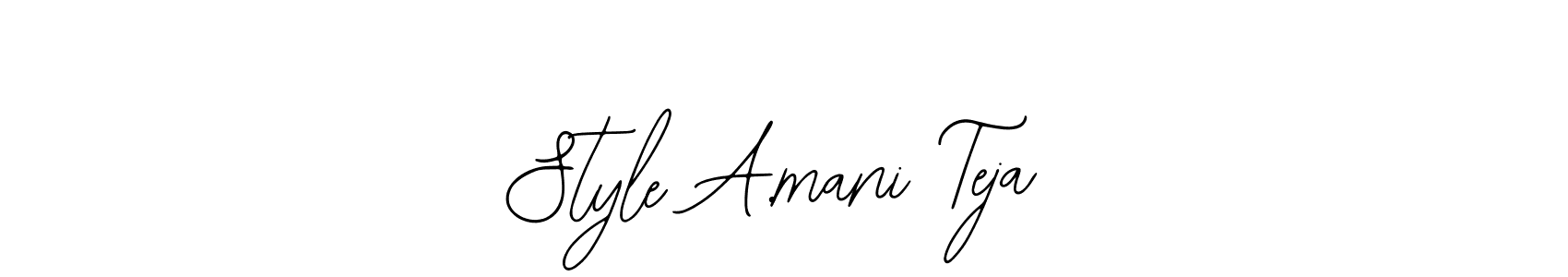 How to Draw Style A.mani Teja signature style? Bearetta-2O07w is a latest design signature styles for name Style A.mani Teja. Style A.mani Teja signature style 12 images and pictures png
