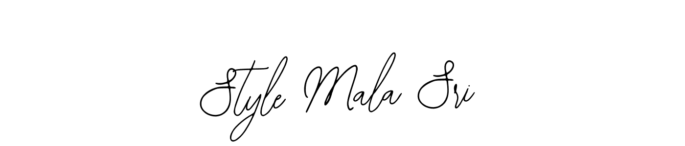 How to make Style Mala Sri name signature. Use Bearetta-2O07w style for creating short signs online. This is the latest handwritten sign. Style Mala Sri signature style 12 images and pictures png