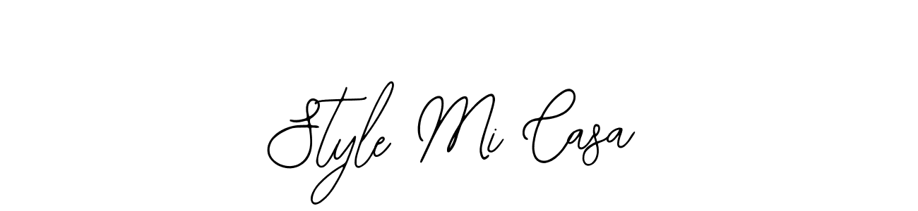 How to make Style Mi Casa name signature. Use Bearetta-2O07w style for creating short signs online. This is the latest handwritten sign. Style Mi Casa signature style 12 images and pictures png