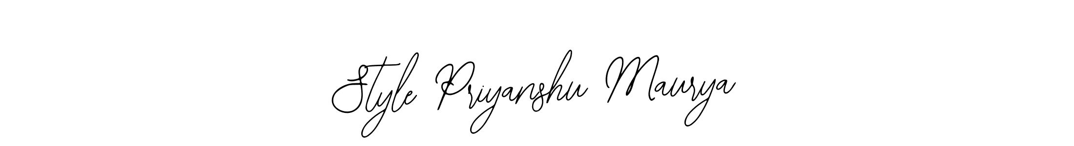 Make a beautiful signature design for name Style Priyanshu Maurya. With this signature (Bearetta-2O07w) style, you can create a handwritten signature for free. Style Priyanshu Maurya signature style 12 images and pictures png