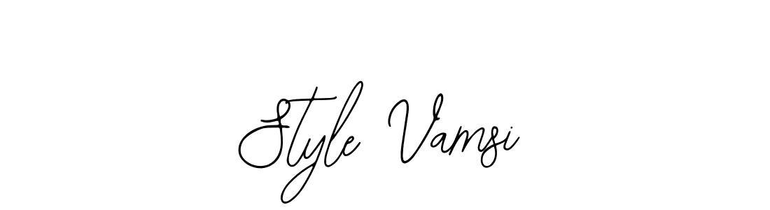 How to make Style Vamsi name signature. Use Bearetta-2O07w style for creating short signs online. This is the latest handwritten sign. Style Vamsi signature style 12 images and pictures png