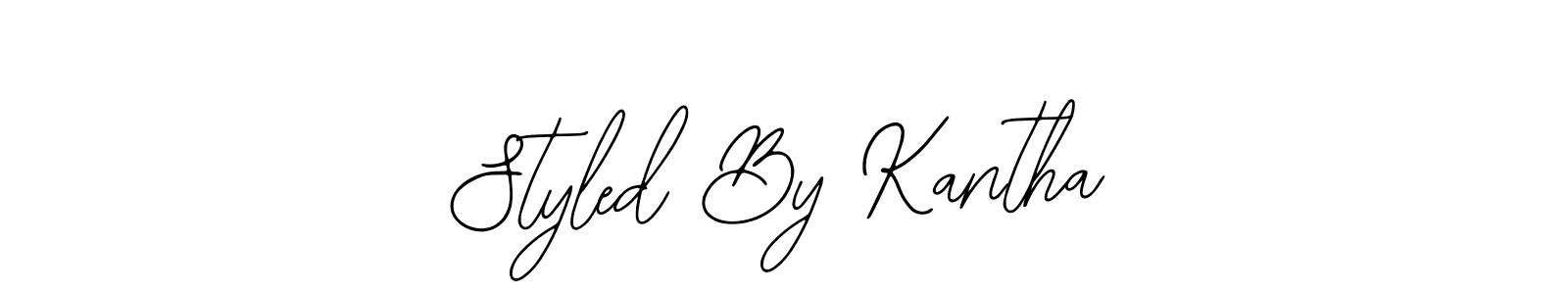 Also You can easily find your signature by using the search form. We will create Styled By Kantha name handwritten signature images for you free of cost using Bearetta-2O07w sign style. Styled By Kantha signature style 12 images and pictures png
