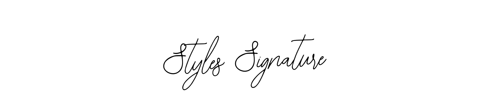 How to make Styles Signature name signature. Use Bearetta-2O07w style for creating short signs online. This is the latest handwritten sign. Styles Signature signature style 12 images and pictures png