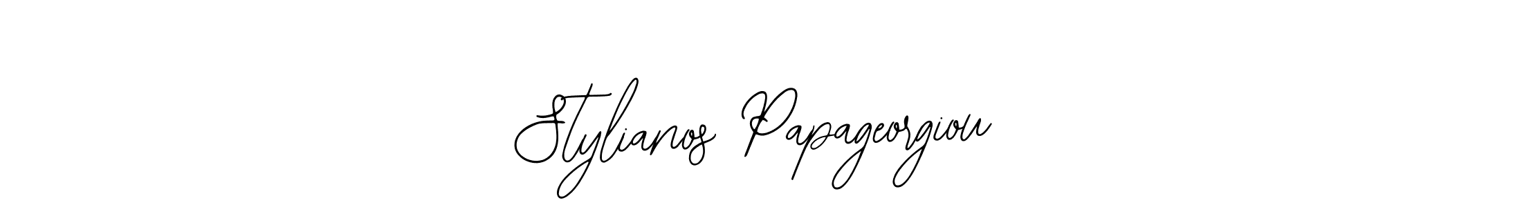 How to make Stylianos Papageorgiou name signature. Use Bearetta-2O07w style for creating short signs online. This is the latest handwritten sign. Stylianos Papageorgiou signature style 12 images and pictures png