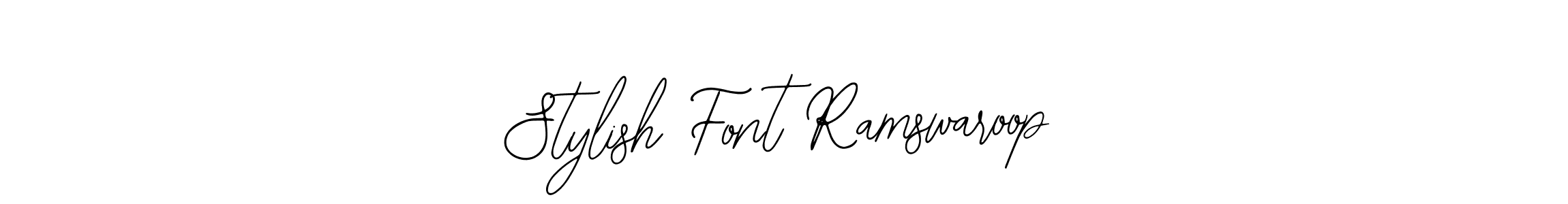 Stylish Font Ramswaroop stylish signature style. Best Handwritten Sign (Bearetta-2O07w) for my name. Handwritten Signature Collection Ideas for my name Stylish Font Ramswaroop. Stylish Font Ramswaroop signature style 12 images and pictures png