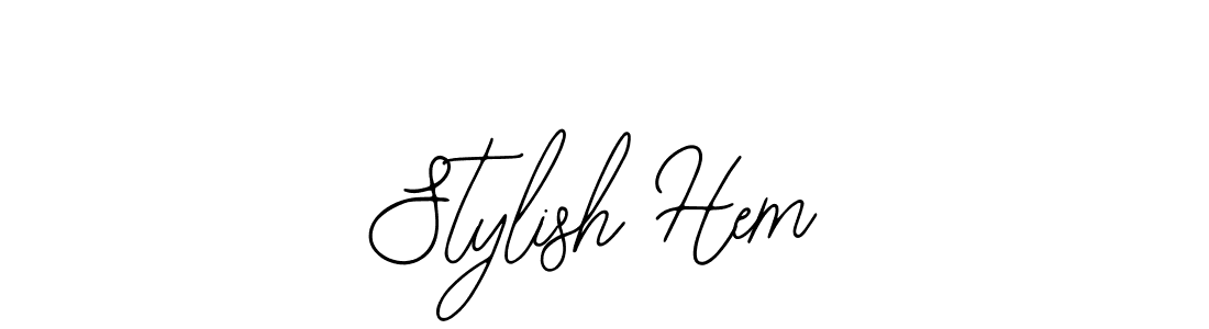 Design your own signature with our free online signature maker. With this signature software, you can create a handwritten (Bearetta-2O07w) signature for name Stylish Hem. Stylish Hem signature style 12 images and pictures png