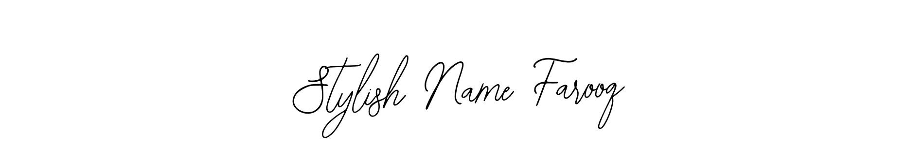 How to make Stylish Name Farooq name signature. Use Bearetta-2O07w style for creating short signs online. This is the latest handwritten sign. Stylish Name Farooq signature style 12 images and pictures png