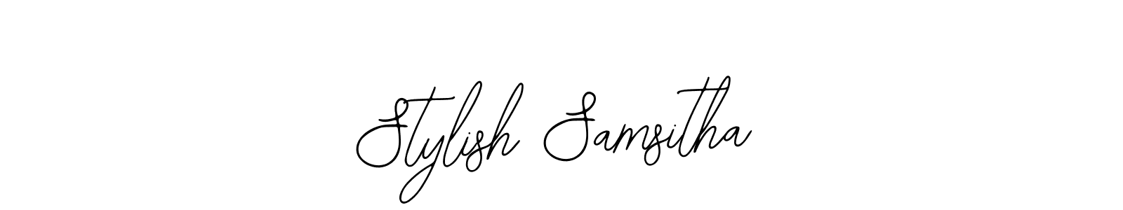 Stylish Samsitha stylish signature style. Best Handwritten Sign (Bearetta-2O07w) for my name. Handwritten Signature Collection Ideas for my name Stylish Samsitha. Stylish Samsitha signature style 12 images and pictures png