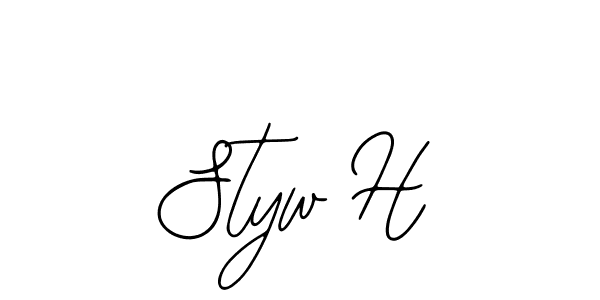 if you are searching for the best signature style for your name Styw H. so please give up your signature search. here we have designed multiple signature styles  using Bearetta-2O07w. Styw H signature style 12 images and pictures png