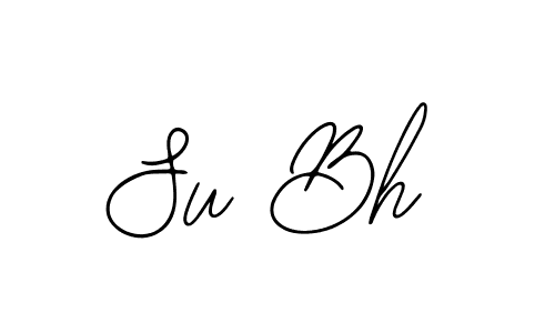 How to make Su Bh name signature. Use Bearetta-2O07w style for creating short signs online. This is the latest handwritten sign. Su Bh signature style 12 images and pictures png