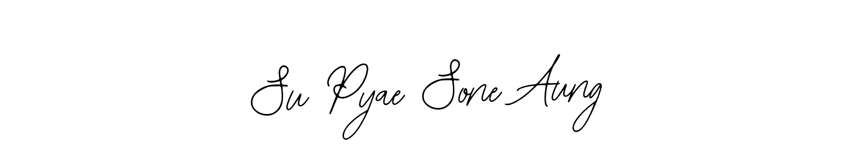 How to make Su Pyae Sone Aung name signature. Use Bearetta-2O07w style for creating short signs online. This is the latest handwritten sign. Su Pyae Sone Aung signature style 12 images and pictures png