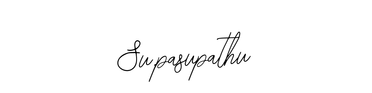 Design your own signature with our free online signature maker. With this signature software, you can create a handwritten (Bearetta-2O07w) signature for name Su.pasupathu. Su.pasupathu signature style 12 images and pictures png