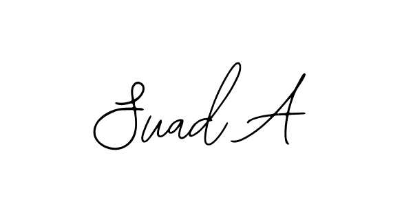 Make a beautiful signature design for name Suad A. Use this online signature maker to create a handwritten signature for free. Suad A signature style 12 images and pictures png