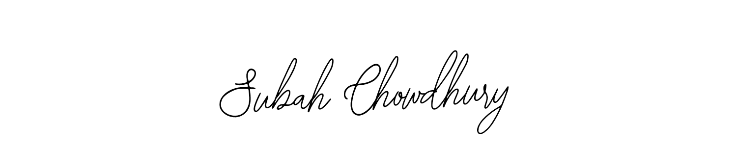 Subah Chowdhury stylish signature style. Best Handwritten Sign (Bearetta-2O07w) for my name. Handwritten Signature Collection Ideas for my name Subah Chowdhury. Subah Chowdhury signature style 12 images and pictures png