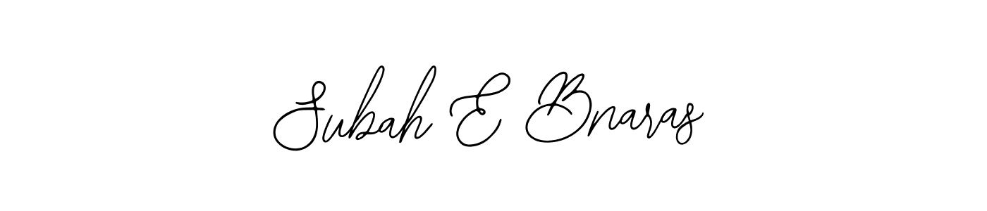 Use a signature maker to create a handwritten signature online. With this signature software, you can design (Bearetta-2O07w) your own signature for name Subah E Bnaras. Subah E Bnaras signature style 12 images and pictures png