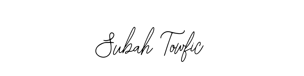 Make a short Subah Towfic signature style. Manage your documents anywhere anytime using Bearetta-2O07w. Create and add eSignatures, submit forms, share and send files easily. Subah Towfic signature style 12 images and pictures png