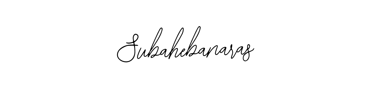 Make a beautiful signature design for name Subahebanaras. With this signature (Bearetta-2O07w) style, you can create a handwritten signature for free. Subahebanaras signature style 12 images and pictures png