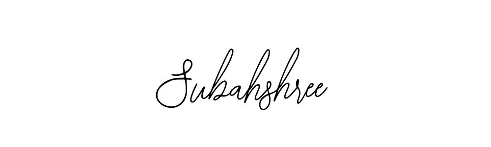 Make a beautiful signature design for name Subahshree. With this signature (Bearetta-2O07w) style, you can create a handwritten signature for free. Subahshree signature style 12 images and pictures png