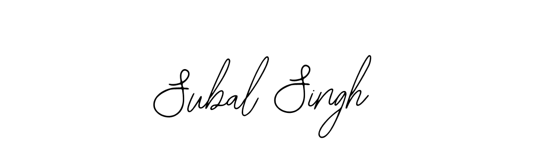 You should practise on your own different ways (Bearetta-2O07w) to write your name (Subal Singh) in signature. don't let someone else do it for you. Subal Singh signature style 12 images and pictures png