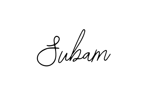 Also we have Subam name is the best signature style. Create professional handwritten signature collection using Bearetta-2O07w autograph style. Subam signature style 12 images and pictures png