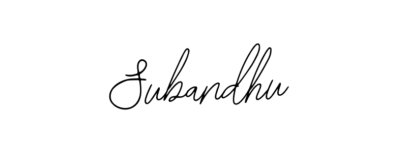 Make a beautiful signature design for name Subandhu. With this signature (Bearetta-2O07w) style, you can create a handwritten signature for free. Subandhu signature style 12 images and pictures png