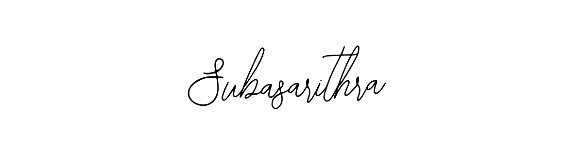 Design your own signature with our free online signature maker. With this signature software, you can create a handwritten (Bearetta-2O07w) signature for name Subasarithra. Subasarithra signature style 12 images and pictures png